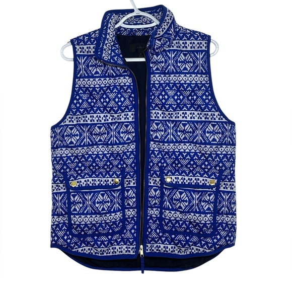 J. Crew Fair Isle Excursion Quilted Down Puffer
Vest M - Picture 6 of 6